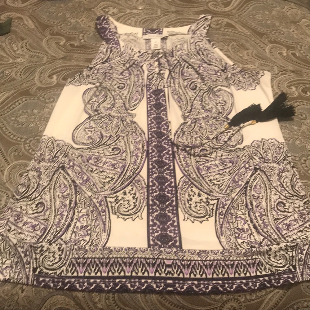 WHBM tunic with tassel ties size M
